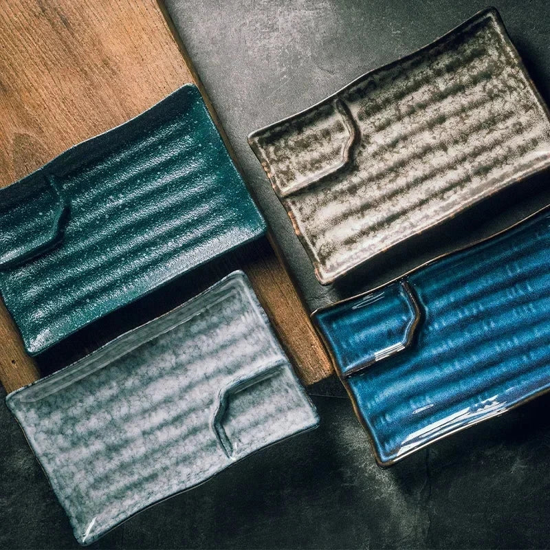 Artisan Ceramic Sushi Plates