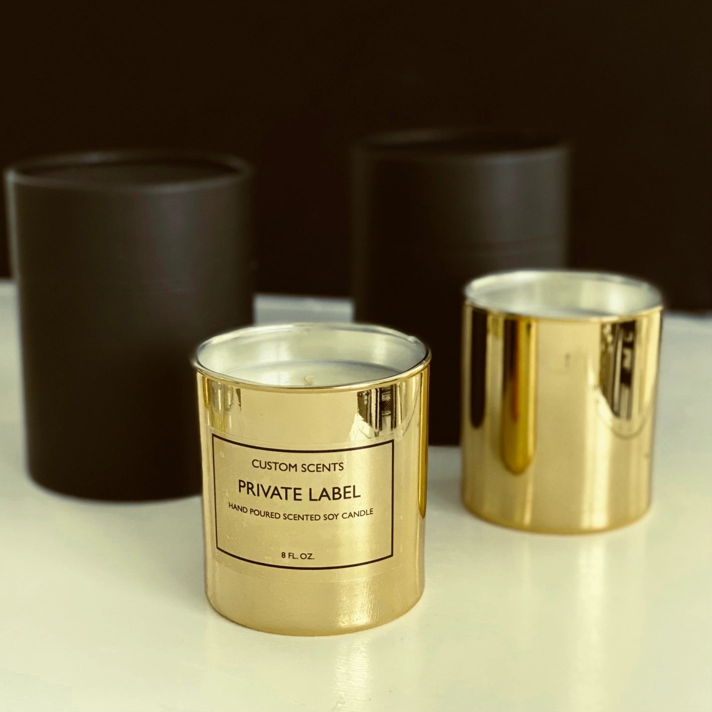 Gold Candles | Gift Box | Custom Private Label