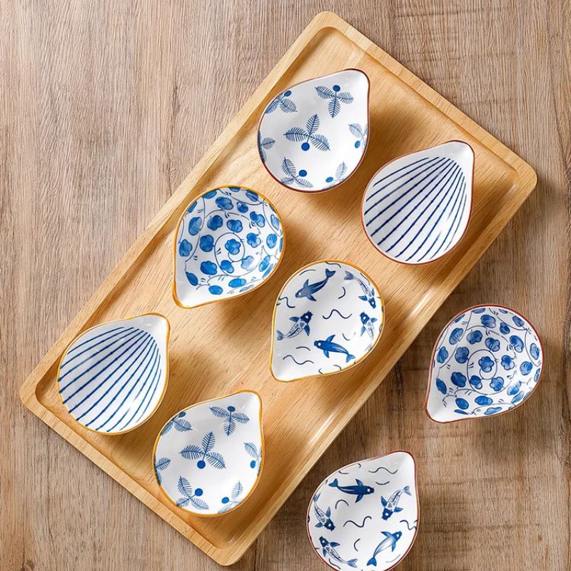 Coastal Dip Dishes 4-Piece Sets