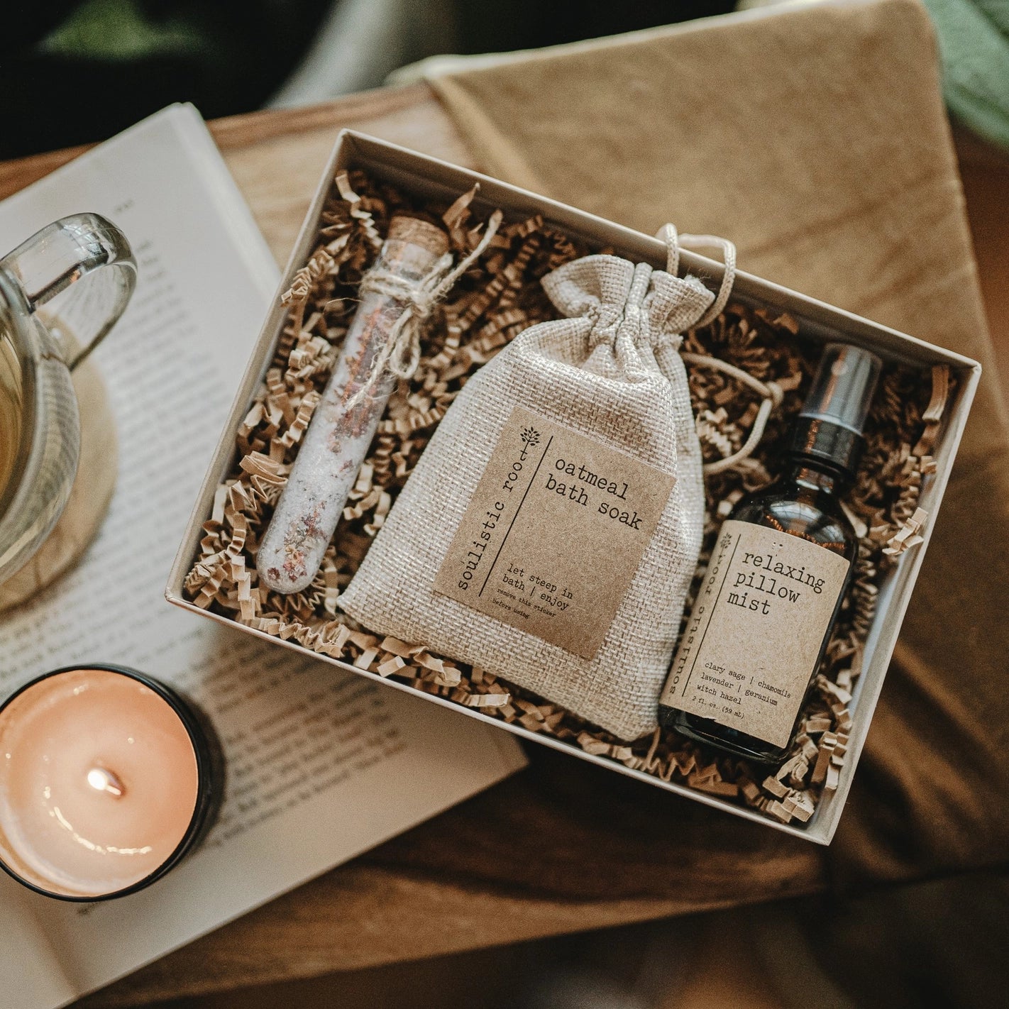 Rose Gift Set | Pillow Spray | Rose Oatmeal | Bath Salts