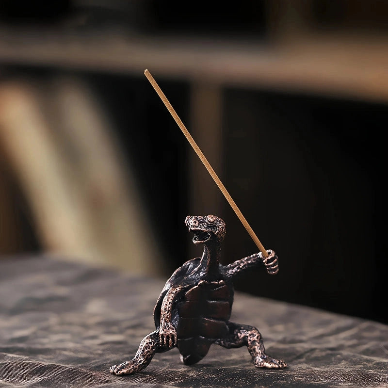 Brass Turtle Incense Holder