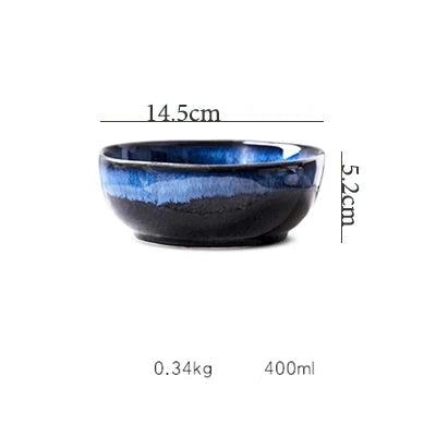 Kobe Blue Ceramic Bowl