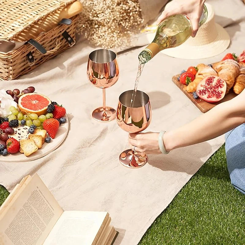 Stainless Steel 8-Piece Glassware Set