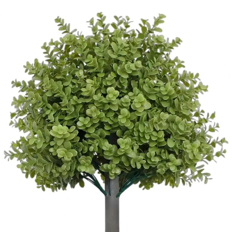 Green Artificial Uv Resistant Boxwood Trees