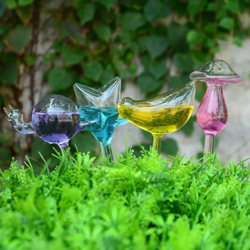 Glass Self-Watering Plant Decor