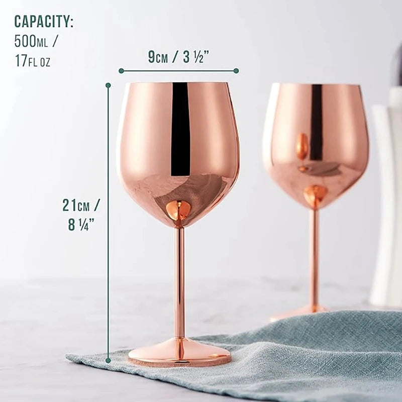 Stainless Steel 8-Piece Glassware Set