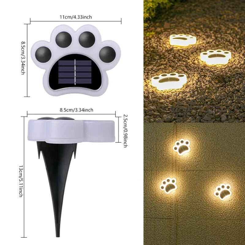 Solar Paw Lights 8-Piece Set