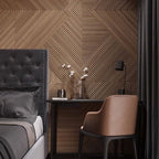 3D Wood Wall Panels 4-Piece Set