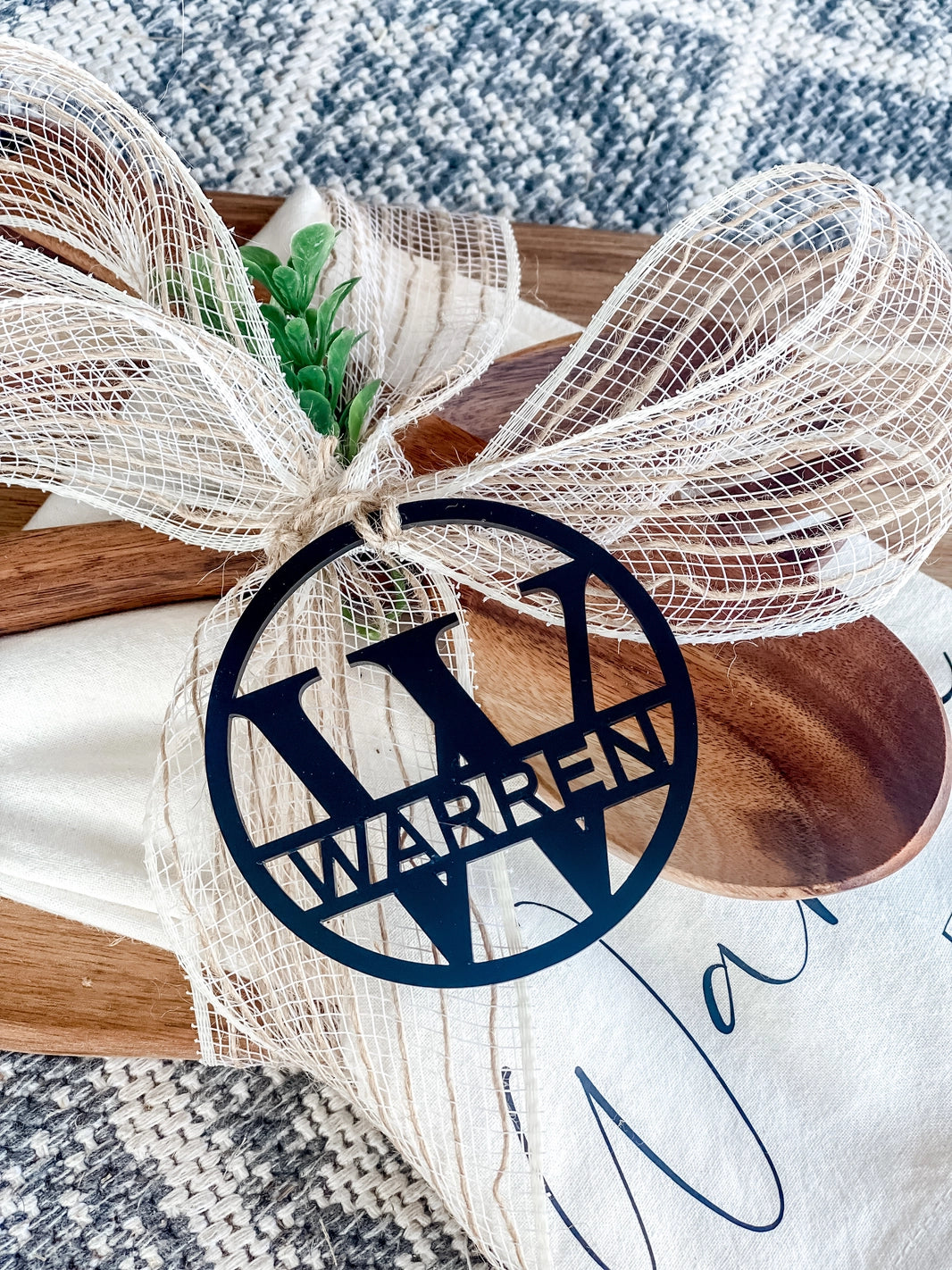 Personalized Housewarming Gift-Acacia Board Set