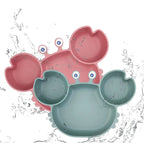 Silicone Crab Plate with Cutlery