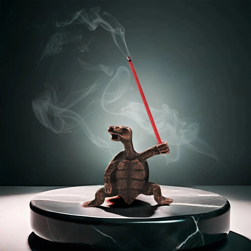 Brass Turtle Incense Holder