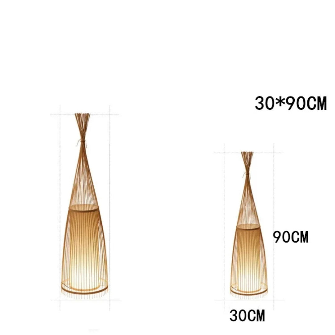 Bamboo Teepee Floor Lamp