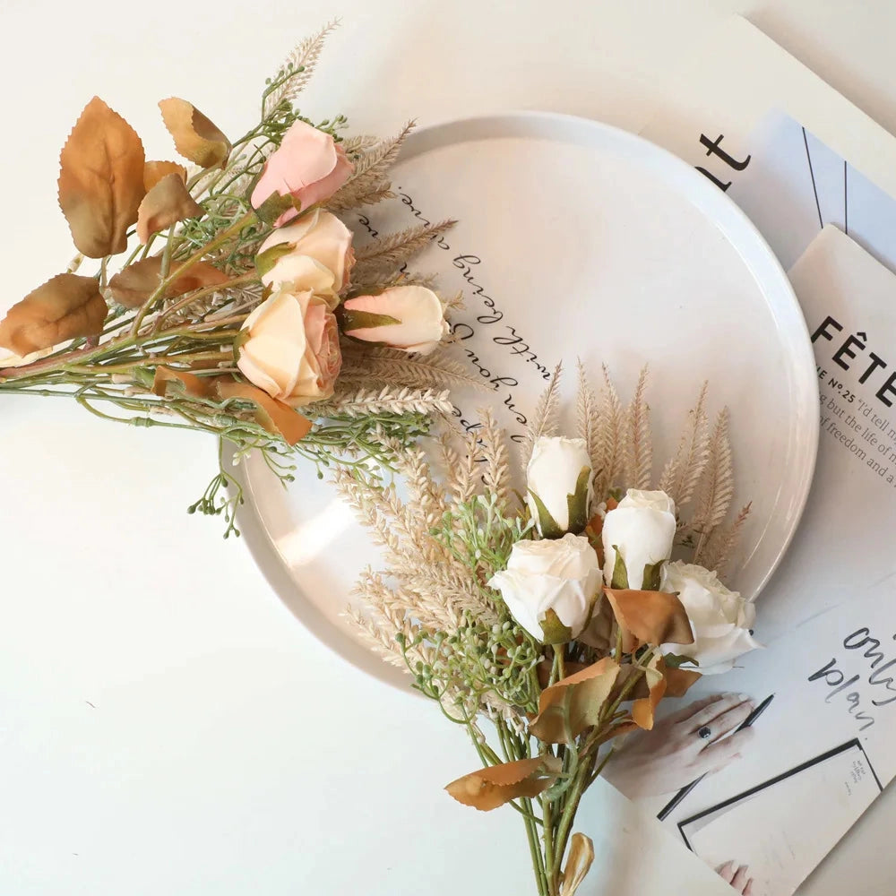 Faux Dried Rose Bundle
