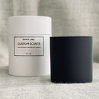 Matte Black Private Label Custom Candles