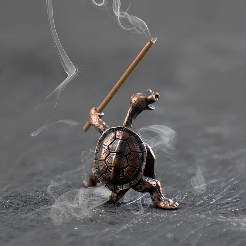 Brass Turtle Incense Holder