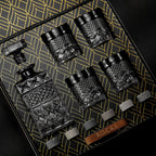 Whiskey Decanter with Glasses & Chilling Stones Gift Set