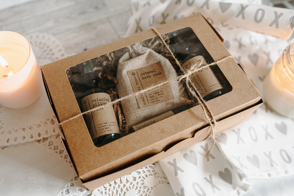 Gift Set- Shower Spray, Pillow Spray, Headache, Oatmeal Soak