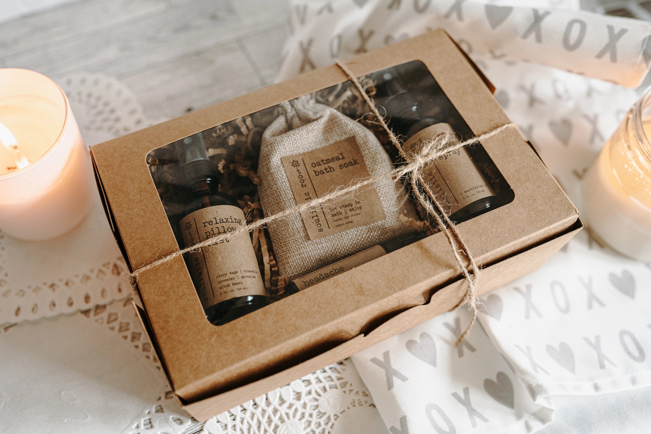 Gift Set- Shower Spray, Pillow Spray, Headache, Oatmeal Soak
