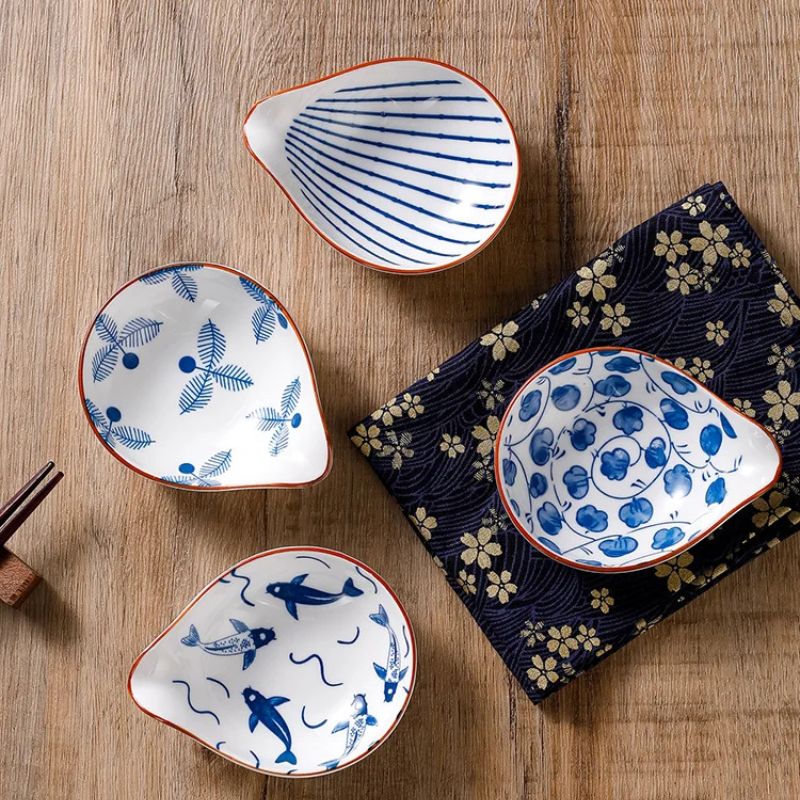 Coastal Dip Dishes 4-Piece Sets