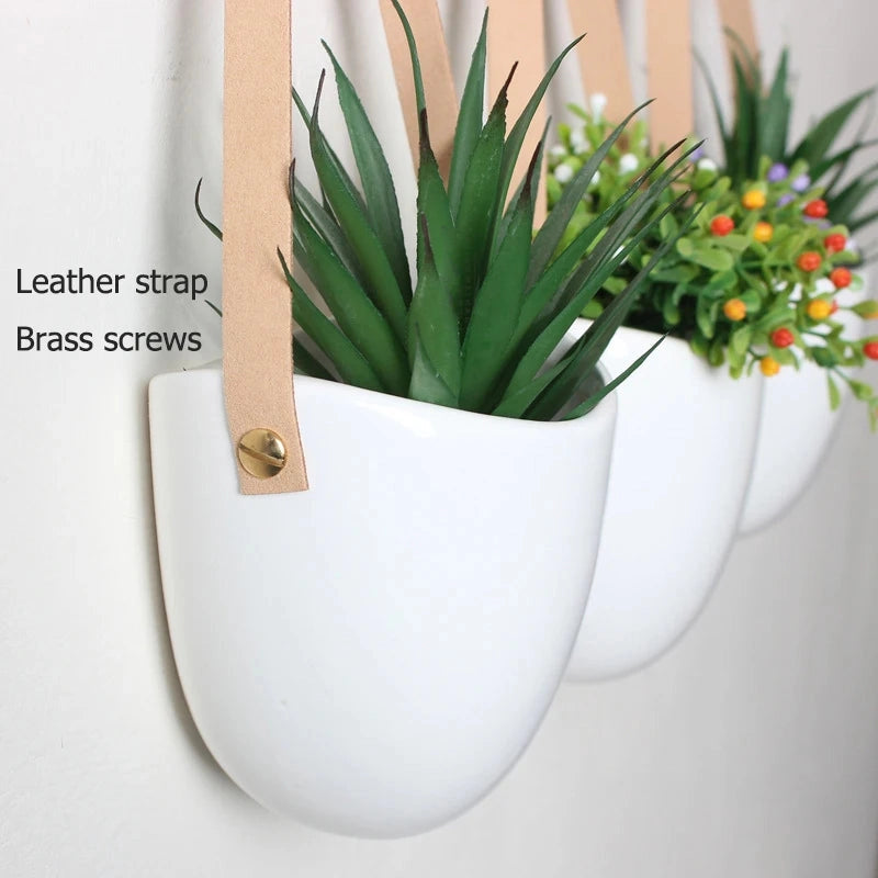 Ceramic Hanging Planter 3-Piece Set