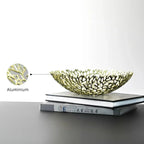 Metal Coral Decorative Bowl
