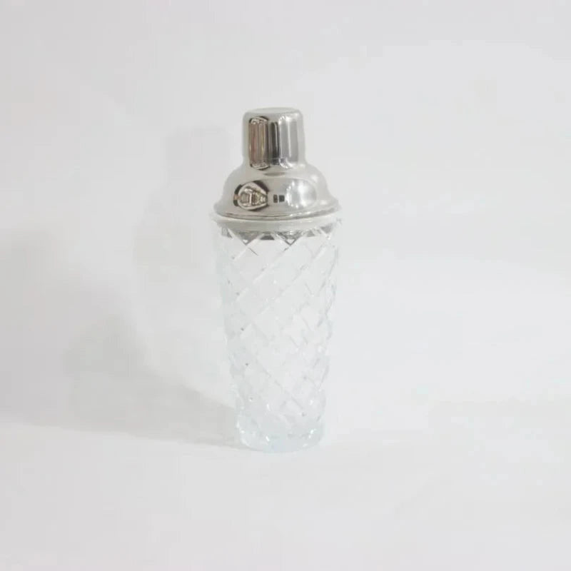Vintage Glass Cocktail Shaker
