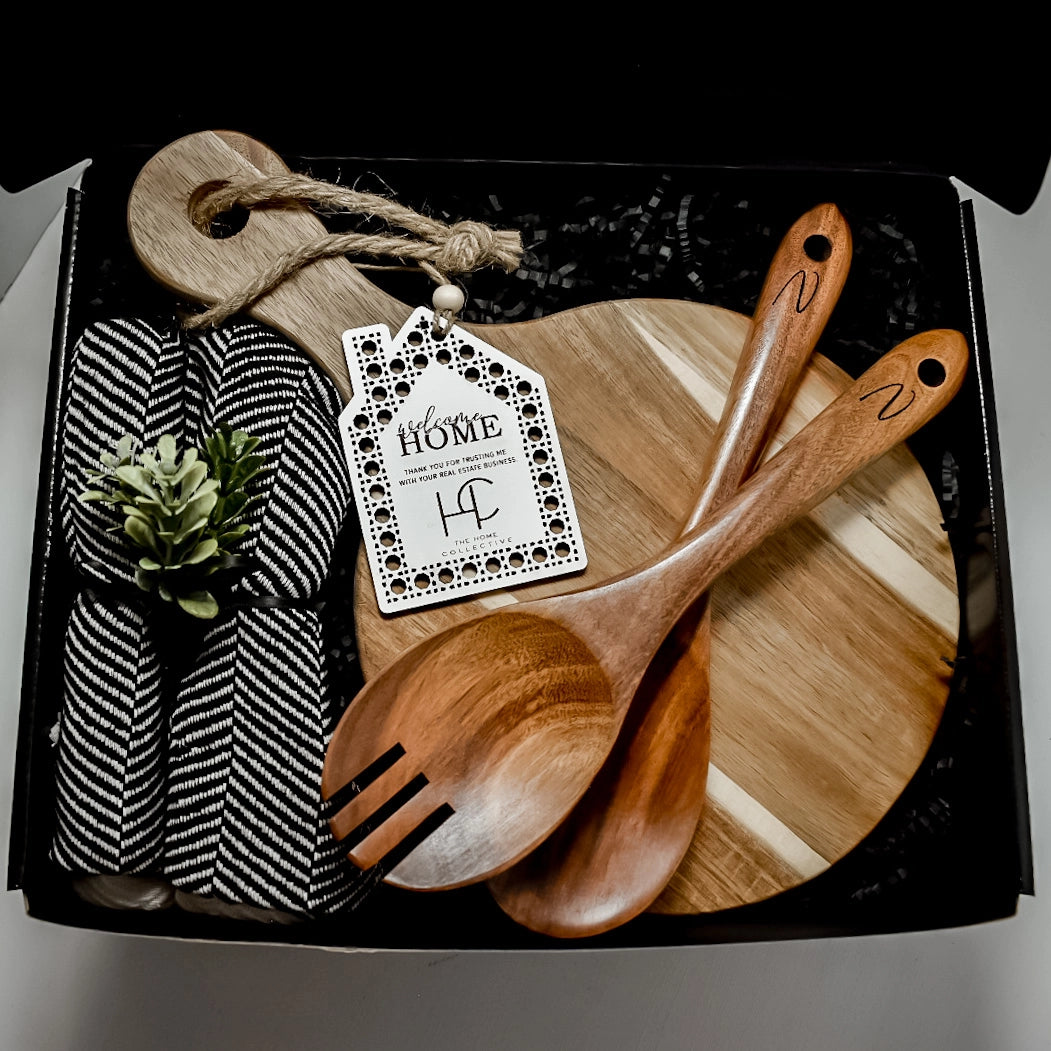 Luxury Gift Box- Round Acacia Simple