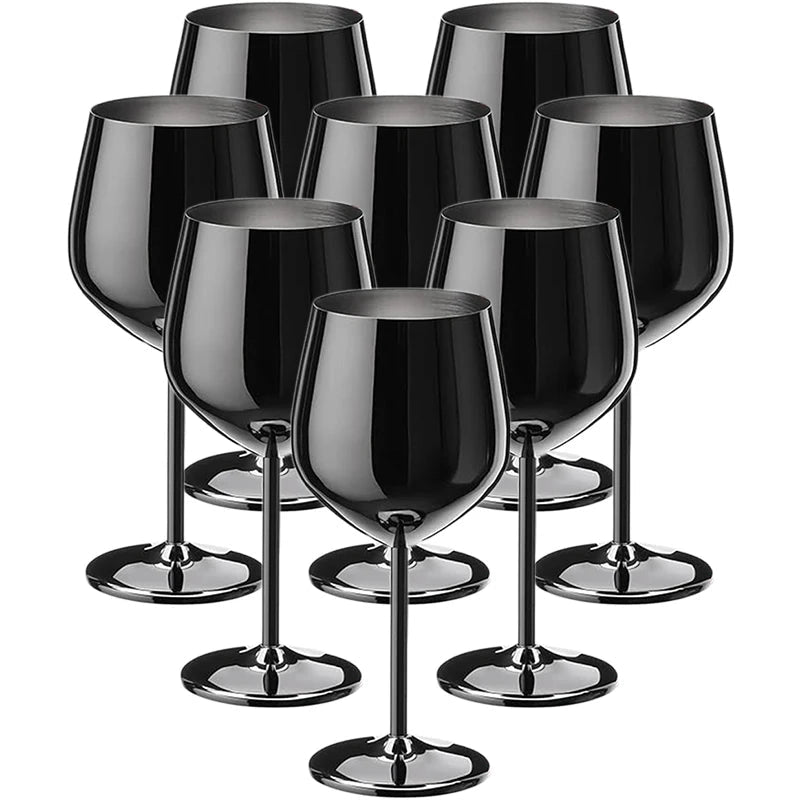 Stainless Steel 8-Piece Glassware Set