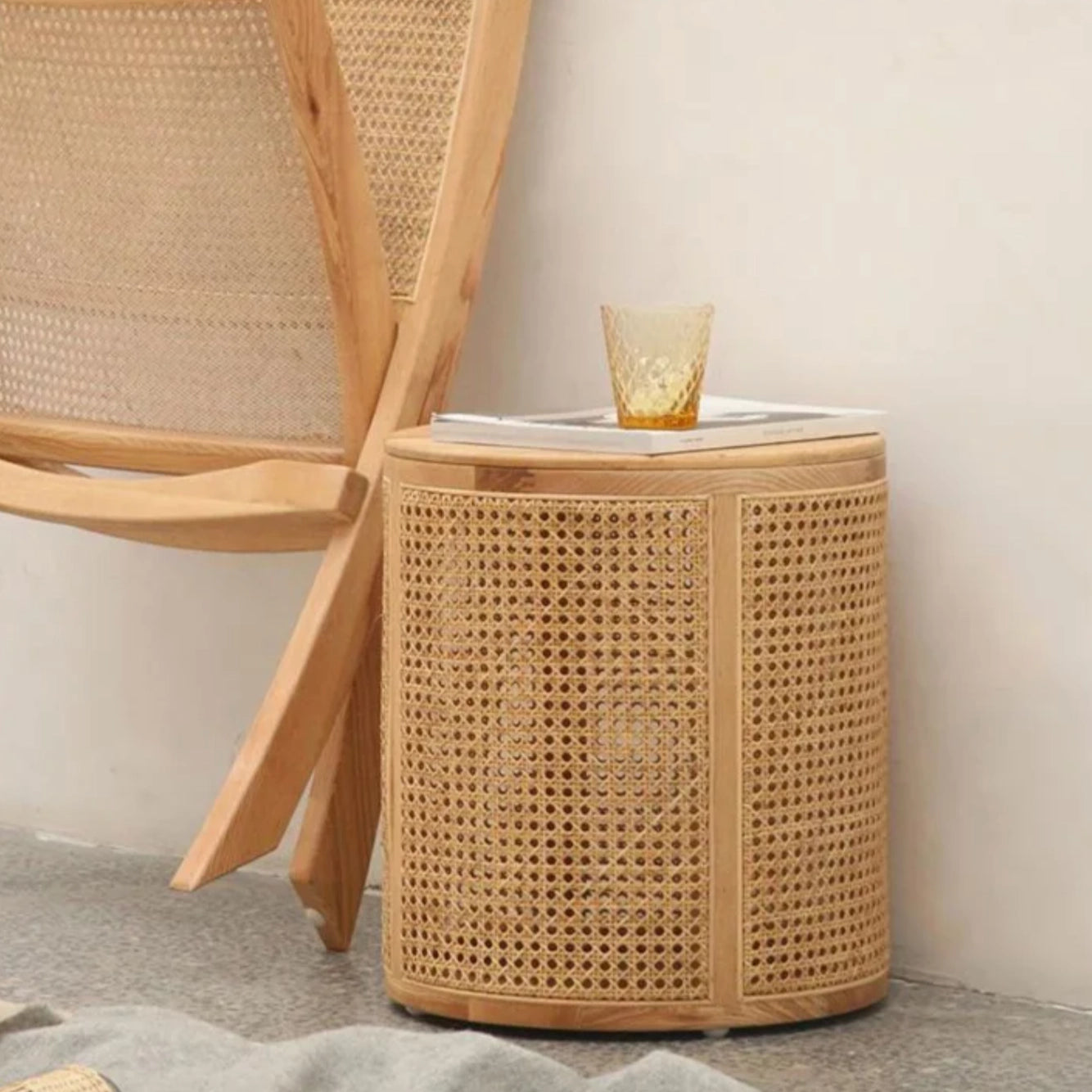 Storage Wooden Side Table