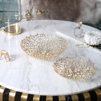 Metal Coral Decorative Bowl