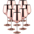 Stainless Steel 8-Piece Glassware Set