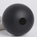 Round Black Vases 3-Piece Set