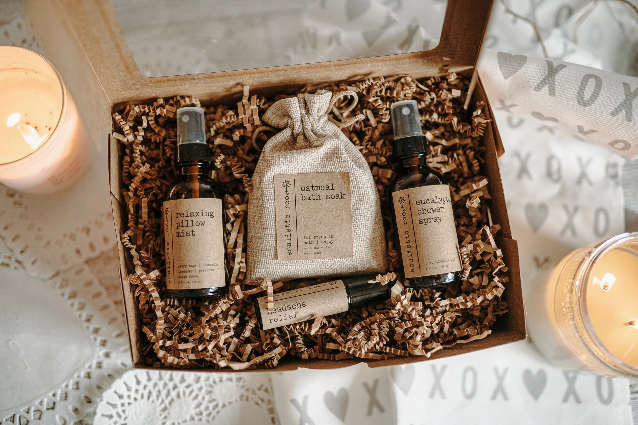 Gift Set- Shower Spray, Pillow Spray, Headache, Oatmeal Soak