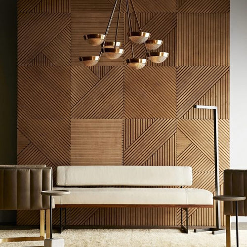 3D Wood Wall Panels 4-Piece Set