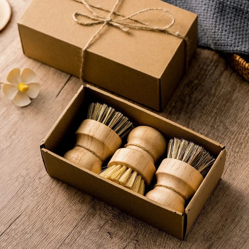 Eco-Friendly 3-Piece Cleaning Brush Set