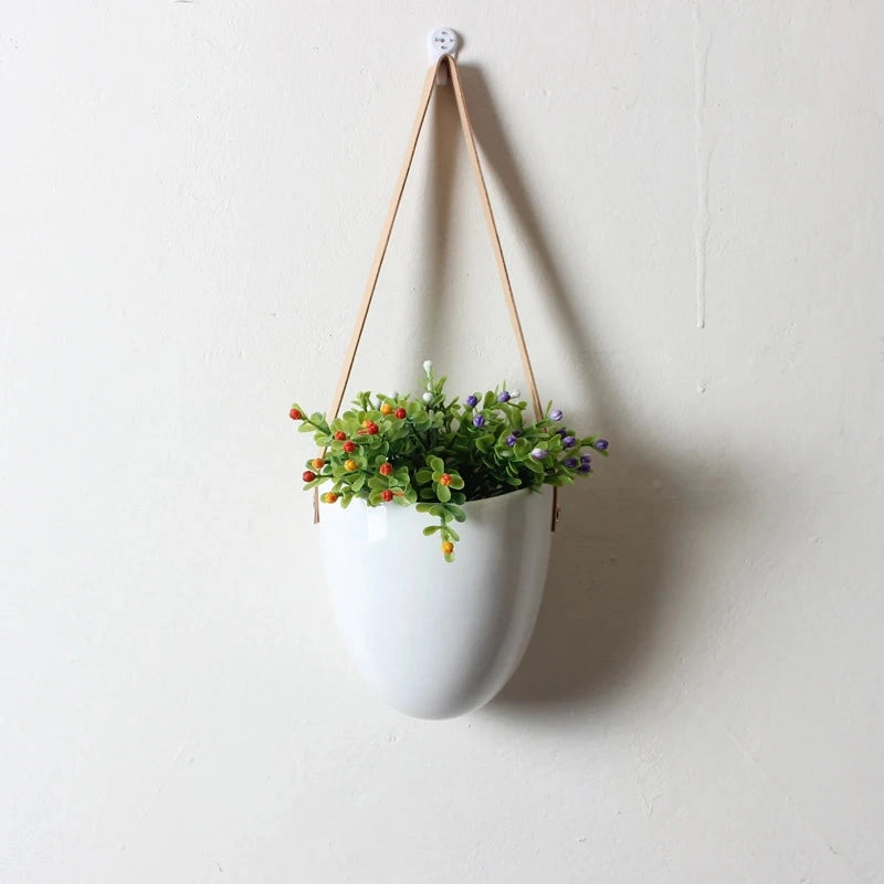Ceramic Hanging Planter 3-Piece Set