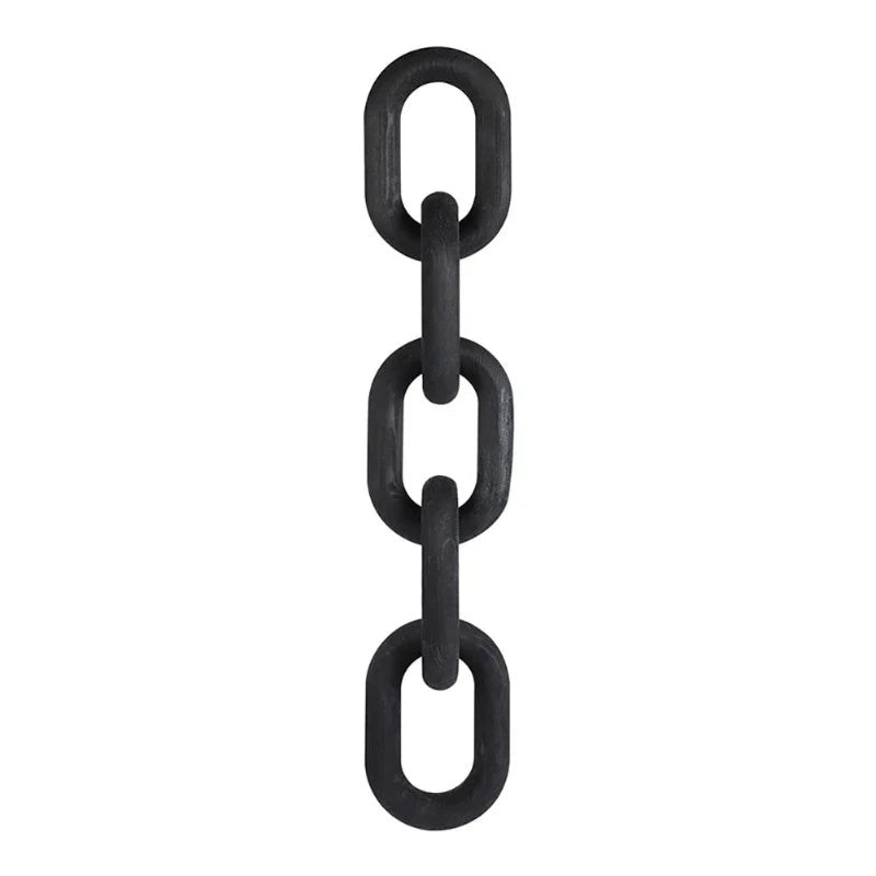 Black Wood Chain Link
