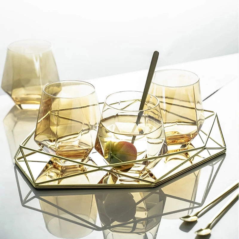 Polygon Glass Tray