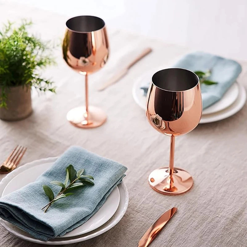 Stainless Steel 8-Piece Glassware Set