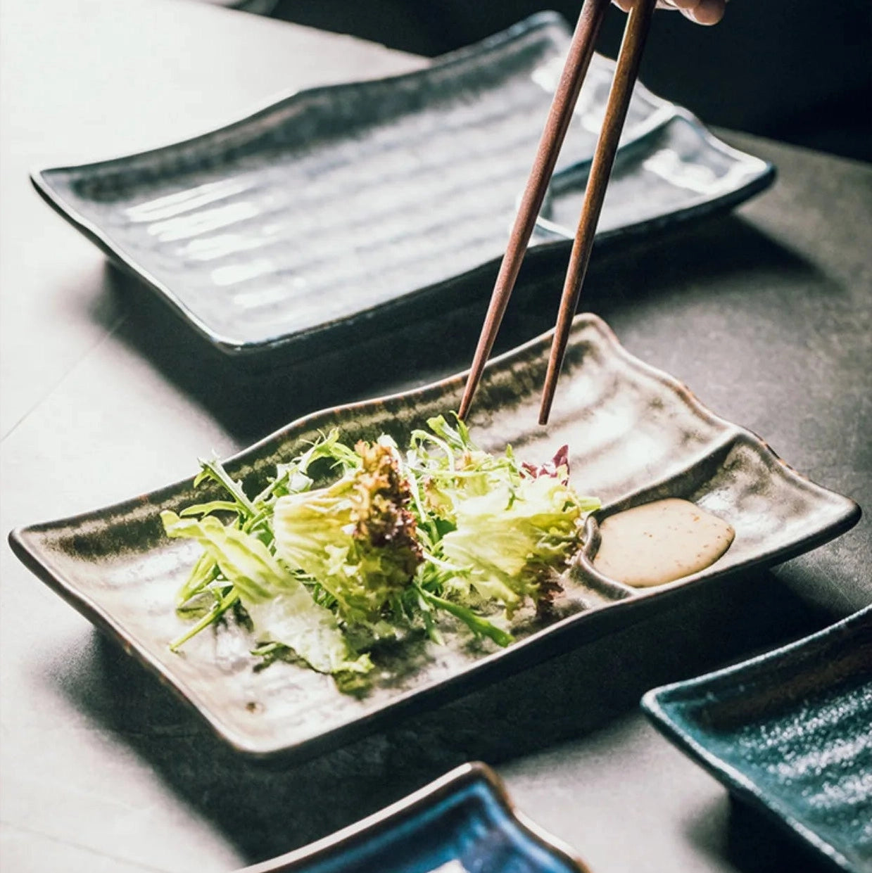 Artisan Ceramic Sushi Plates