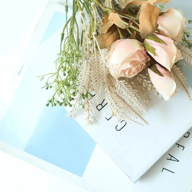 Faux Dried Rose Bundle