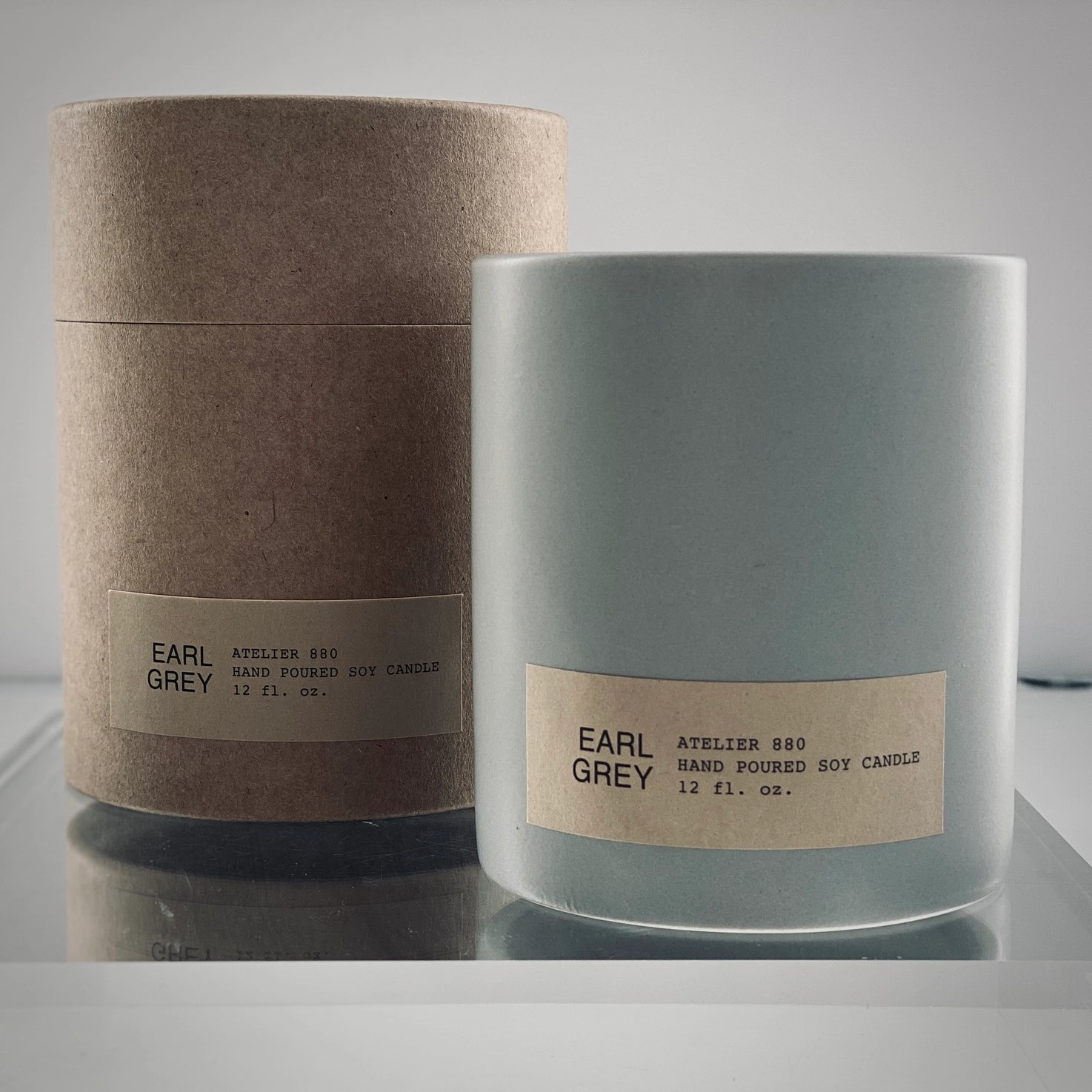Private Label Concrete Ceramic Candles 12 oz