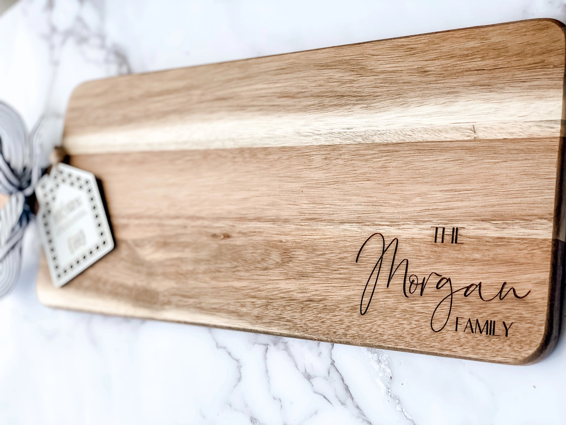 Personalized Acacia Board Charcuterie Gift Set