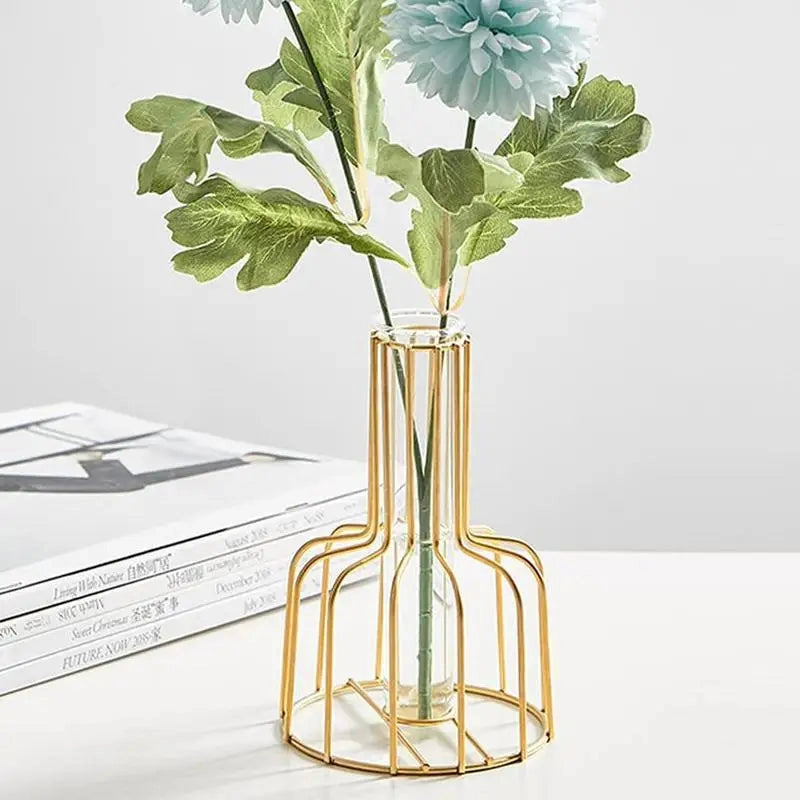 Gold Cage Vase
