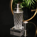 Vintage Glass Cocktail Shaker