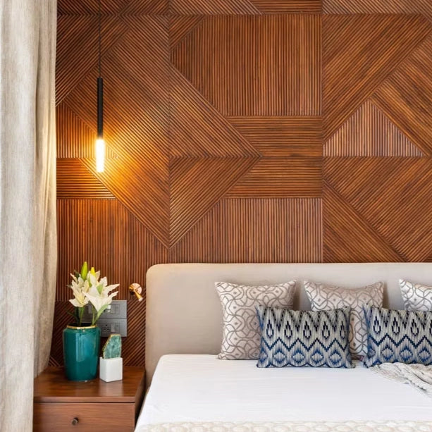3D Wood Wall Panels 4-Piece Set