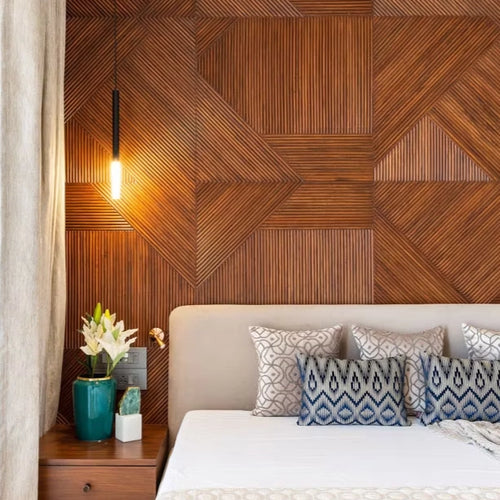 3D Wood Wall Panels 4-Piece Set
