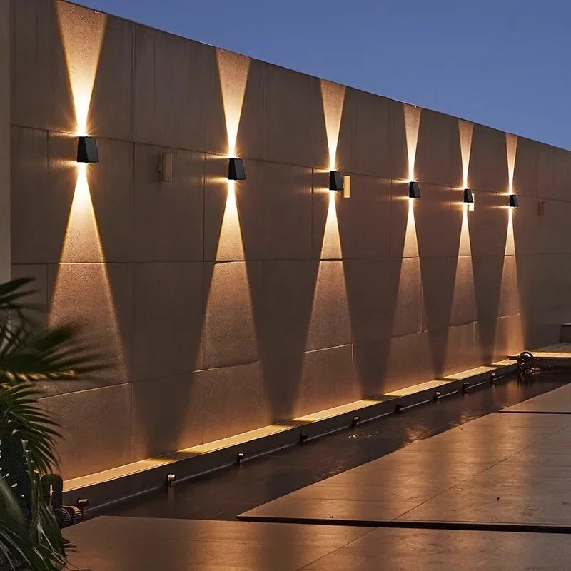 Solar Outdoor Wall Lights 4-Piece Set