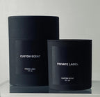 Matte Black Private Label Custom Candles