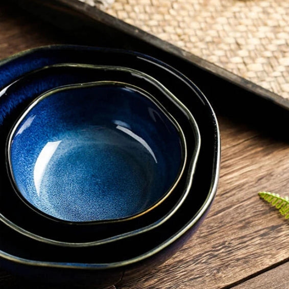 Kobe Blue Ceramic Bowl
